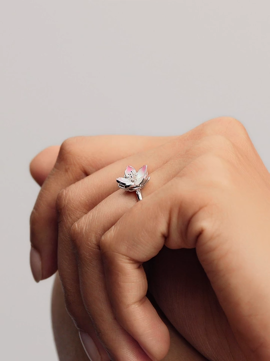 Kirschblüte Ring Sterling-Silber