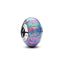 Charm Leuchtendes Violett Opal Silber