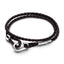 Armband Geflochtenes Leder Braun