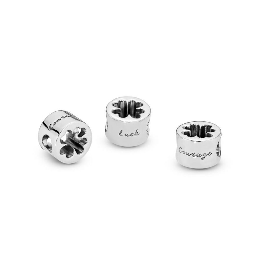 Charm Clover Cut Out Sterling-Silber