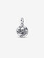 Totenkopf Medaillon-Charm Sterling-Silber