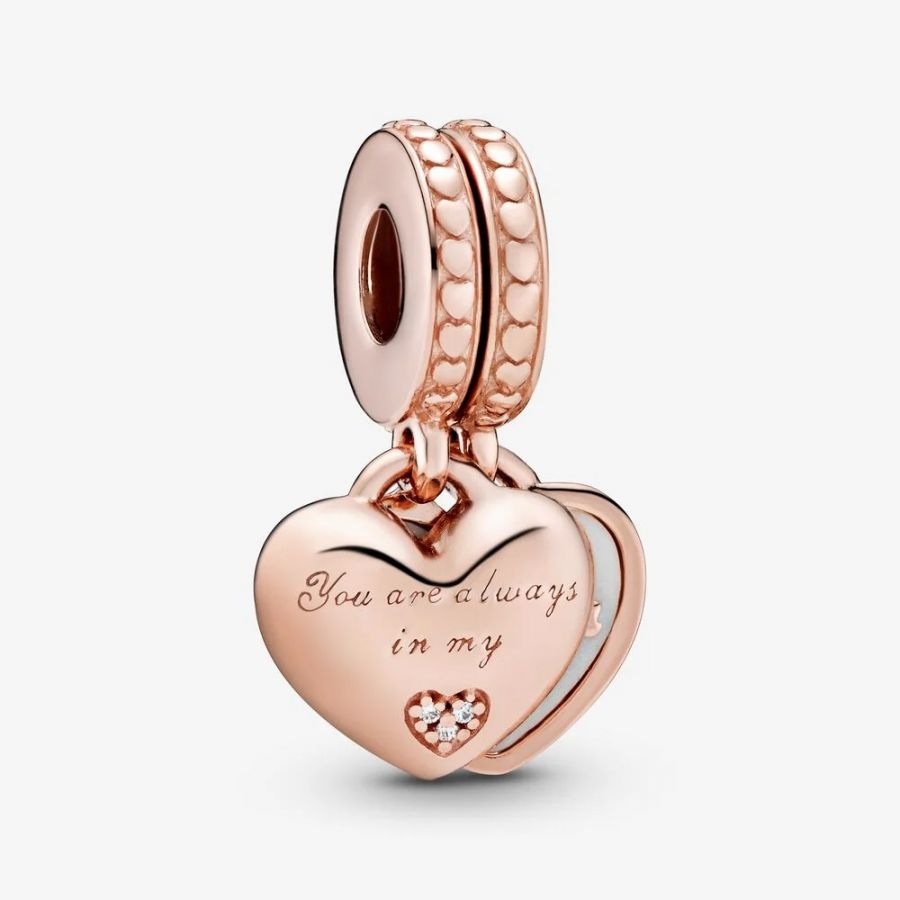 Rose Charm-Anhänger You're Always in My Heart Teilbar