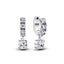 Ohrringe Creolen Pavé-Zirkonia Sterling-Silber