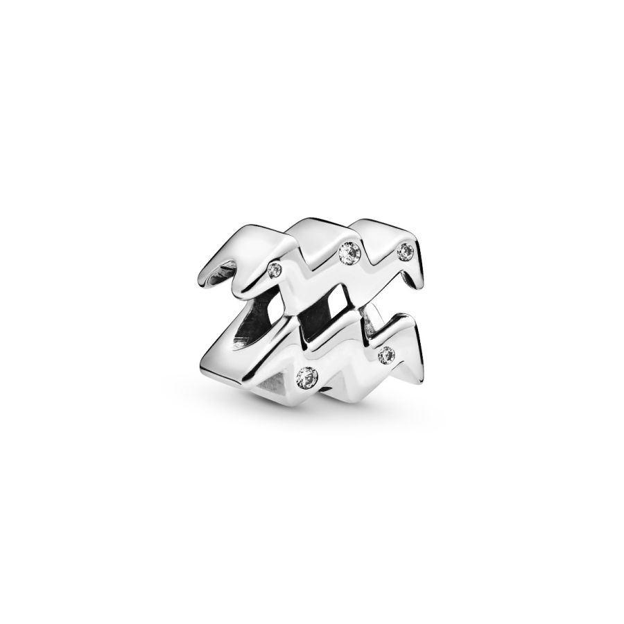 Charm Funkelnder Wassermann Sterling-Silber Hauptbild