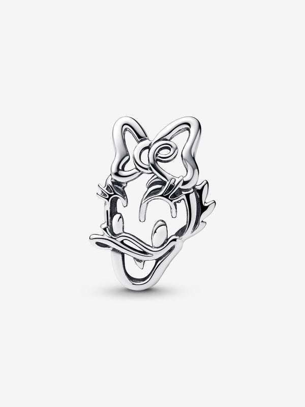 Daisy Duck Offen gearbeiteter Charm Sterling-Silber