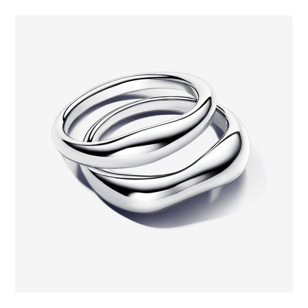 Essence Ring Stacking Geformt Silber