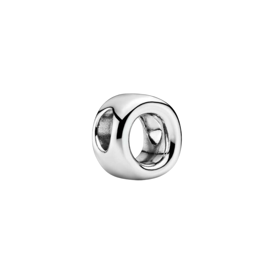 Charm Buchstabe Letter O Silber