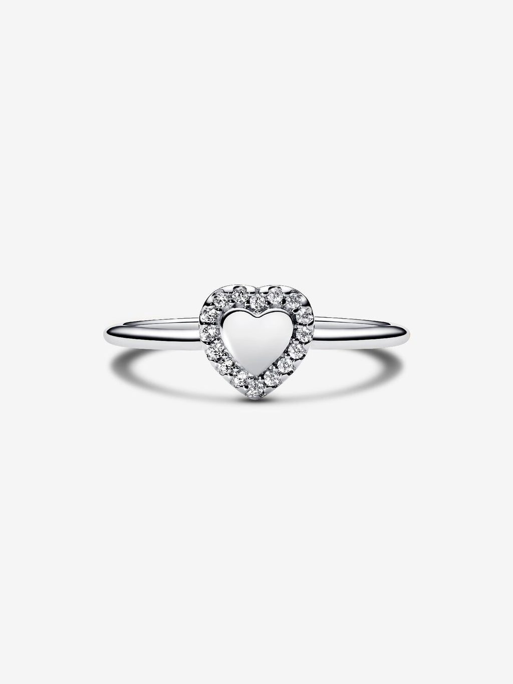 Gravierbarer Herz Strahlenkranz Ring