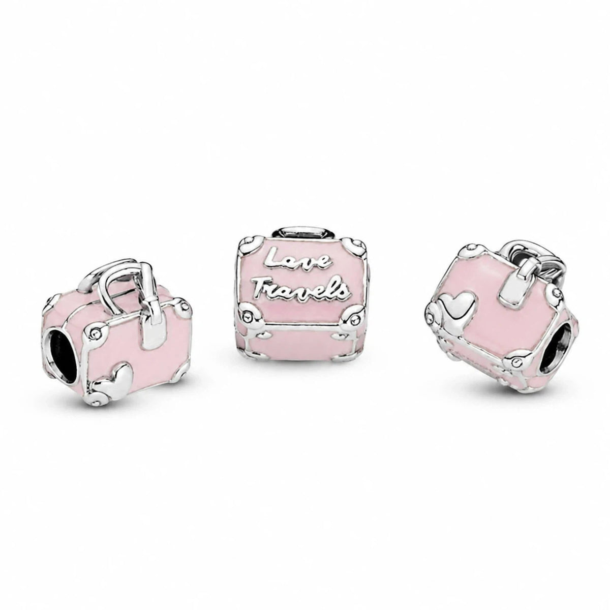 Charm Pink Travel Bag Sterling-Silber