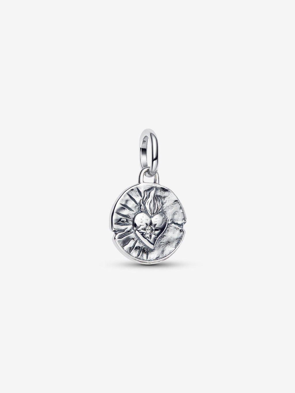 Herz Medaillon-Charm Sterling-Silber