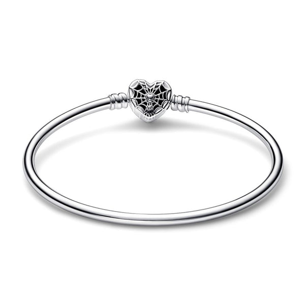 Armreif Spider-Man Maske Kugelverschluss Silber