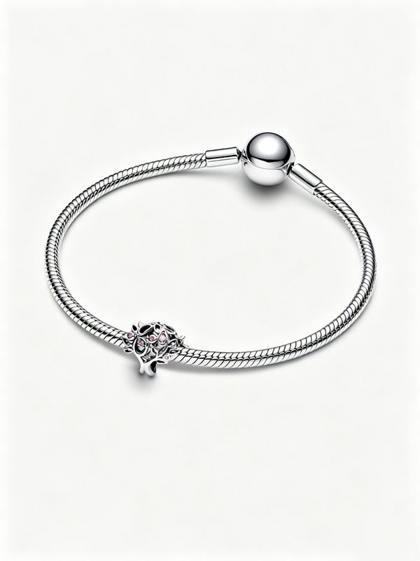 Familienstammbaum Offen gearbeitetes Charm Sterling-Silber