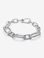 Auffälliges Gliederketten-Armband Sterling-Silber