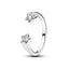 Ring Offen Sternschnuppen Sterling-Silber