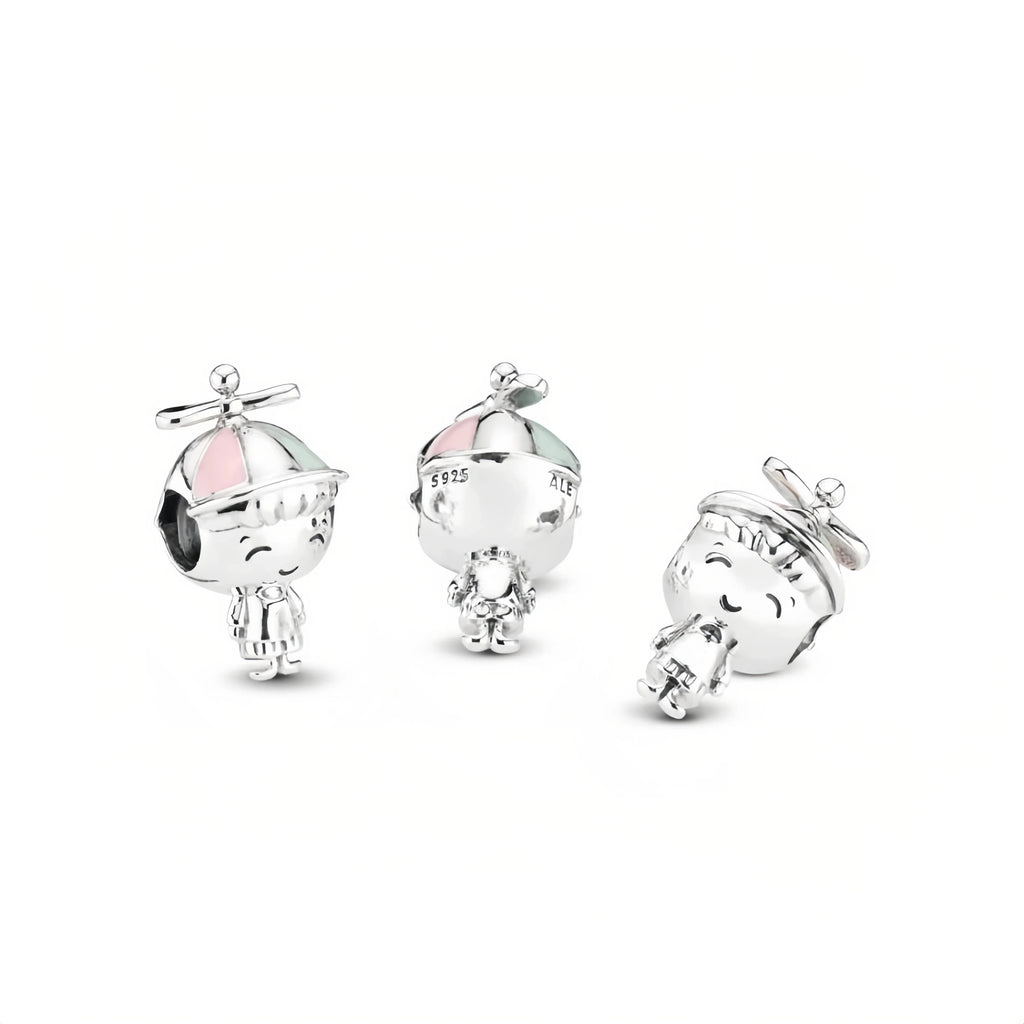 Charm Propeller Hat Boy Sterling-Silber
