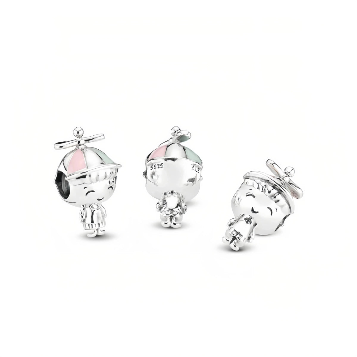 Charm Propeller Hat Boy Sterling-Silber