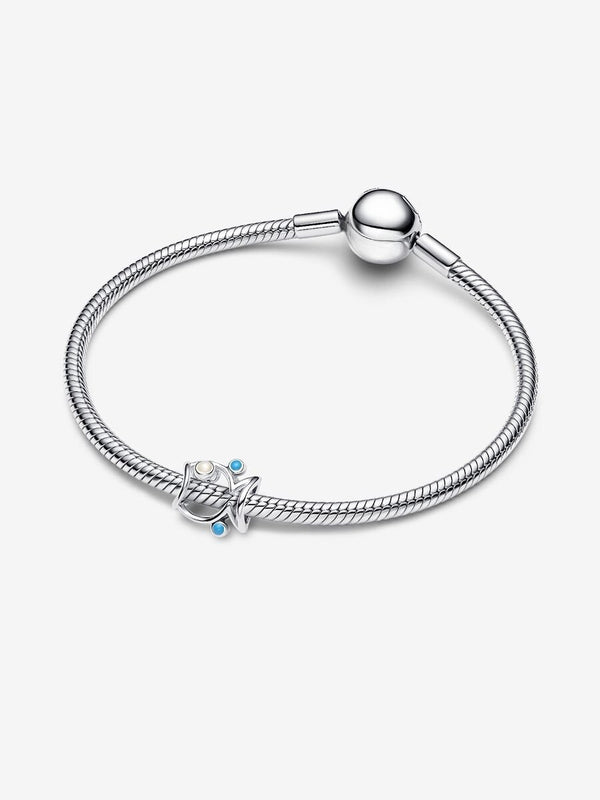 Offen gearbeiteter Fisch Charm Sterling-Silber