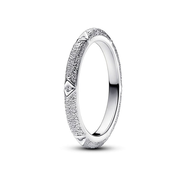 Ring Struktur und Steine Sterlingsilber
