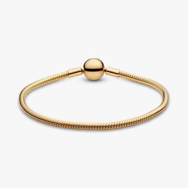 Schlangen-Gliederarmband Vergoldet
