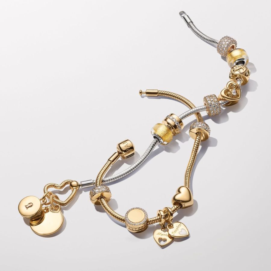 Clip Charm Liebesknoten Vergoldet