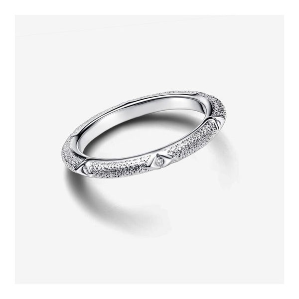 Ring Struktur und Steine Sterlingsilber