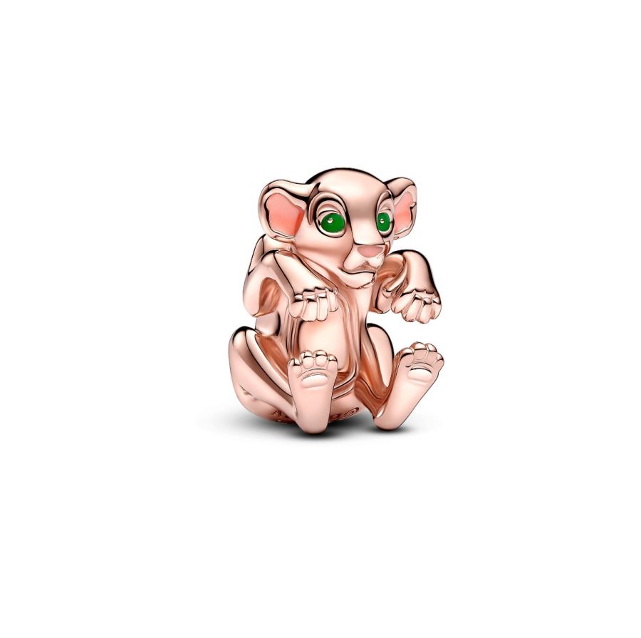 Charm König der Löwen Nala Rosé Vergoldet