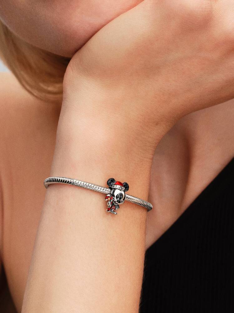 Micky Maus Weihnachten Charm Sterling-Silber Zweitbild