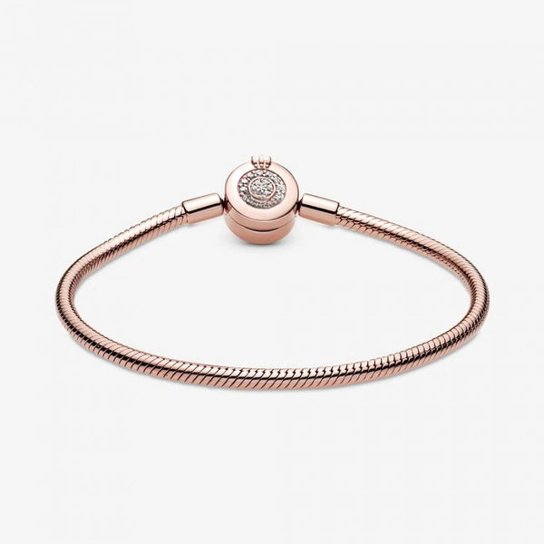 Rose  Schlangen-Gliederarmband Funkelndes Crown O