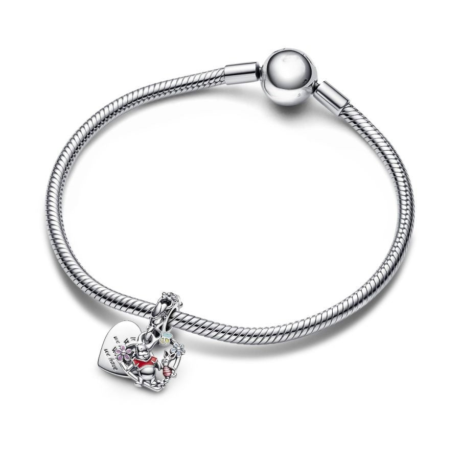Charm-Anhänger Winnie Puuh Ferkel Sterling-Silber
