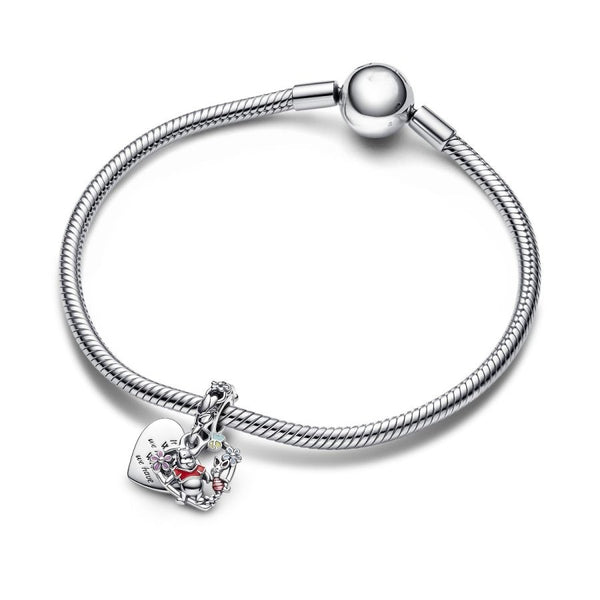 Charm-Anhänger Winnie Puuh Ferkel Sterling-Silber