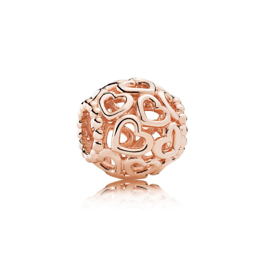 Rose  Charm Herzstrudel All-Over Herzen Hauptbild