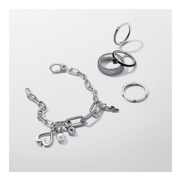 Mini-Charm-Anhänger Amor Süßwasserzuchtperle Silber