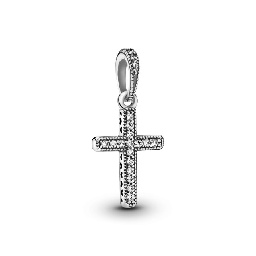 Ketten-Anhänger Funkelndes Kreuz Zirkonia Sterling-Silber Hauptbild
