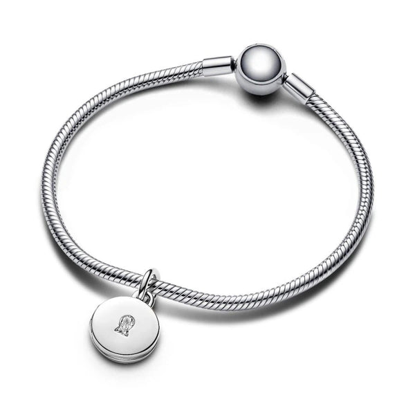 763066C01 Charm-Anhänger Aufklappbar & Gravierbar Liebesmedaillon Silber