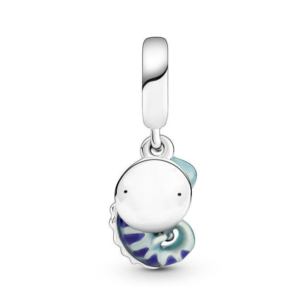Charm-Anhänger Farbwechselndes Chamäleon Sterling-Silber