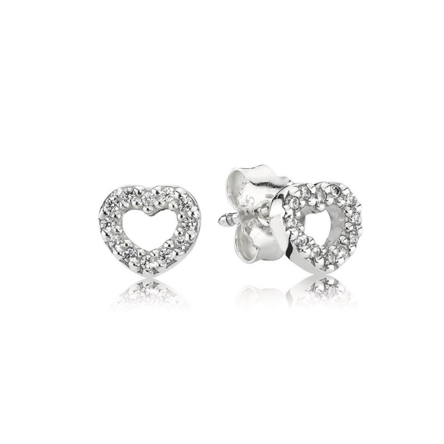Ohrstecker Ohrringe Erobertes Herz Sterling-Silber
