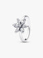 Herbarium Funkelnde Blume Cocktail-Ring Sterling-Silber