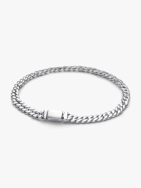 Cuban-Kettenarmband Sterling-Silber