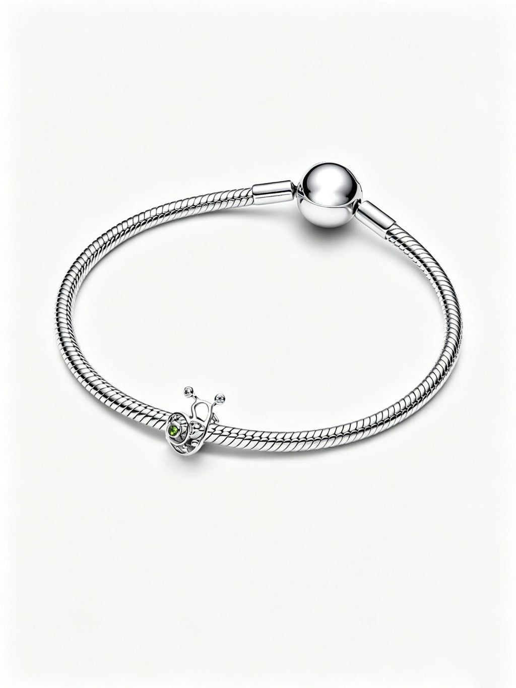 Schnecke Offen gearbeitetes Charm Sterling-Silber