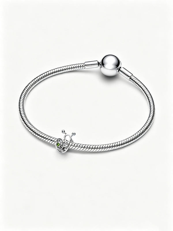 Schnecke Offen gearbeitetes Charm Sterling-Silber