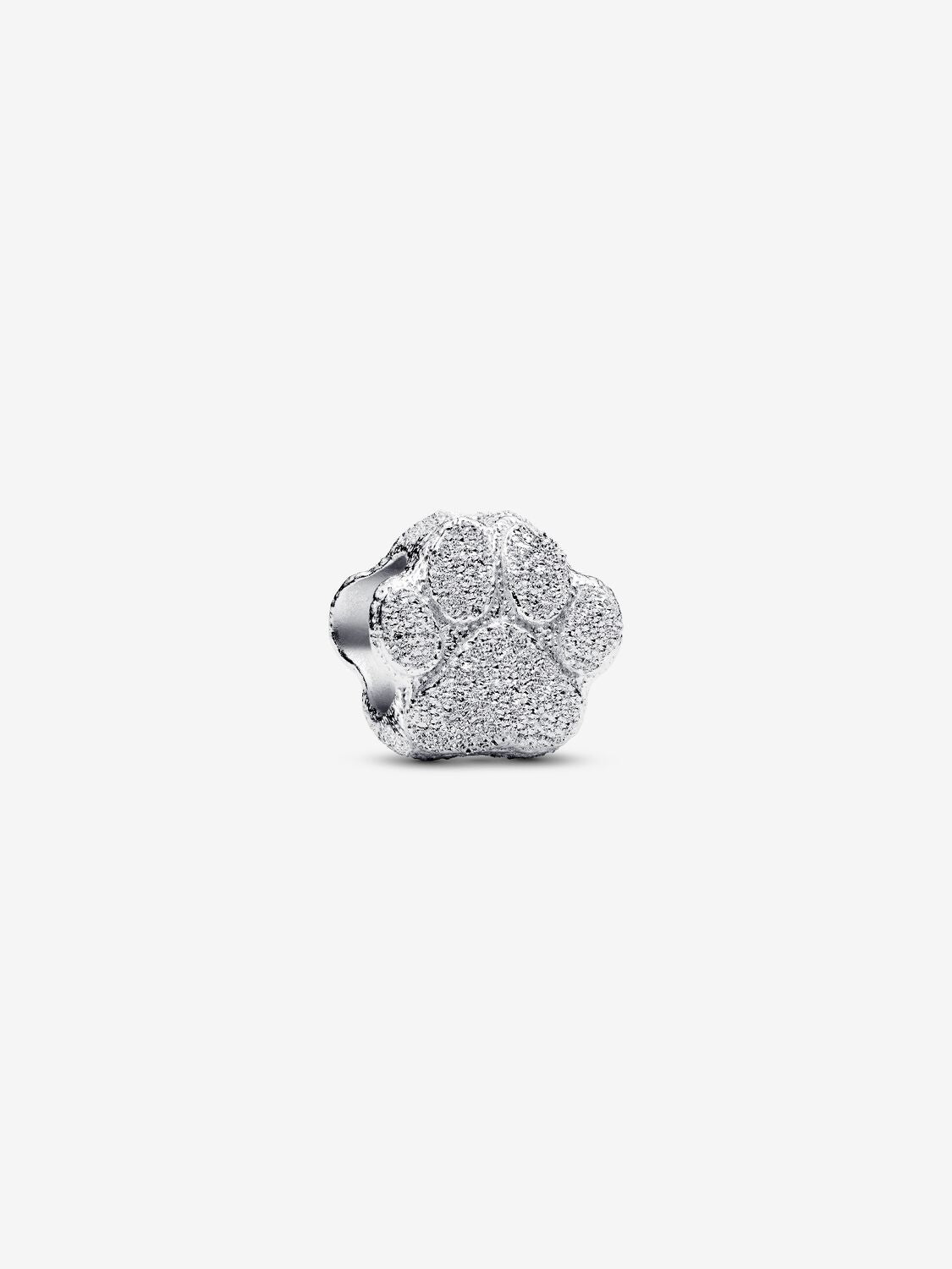 Strukturierte Pfote Mini-Charm Sterling-Silber Hauptbild