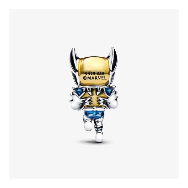 Charm Wolverine Emaille Sterling-Silber