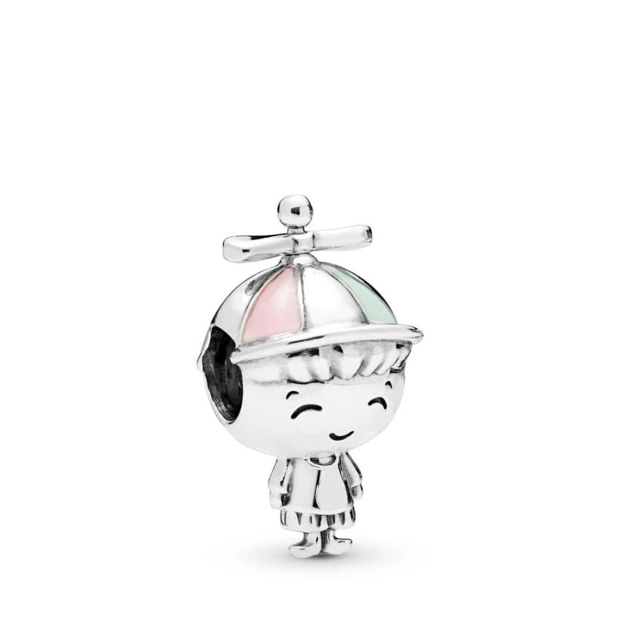 Charm Propeller Hat Boy Sterling-Silber