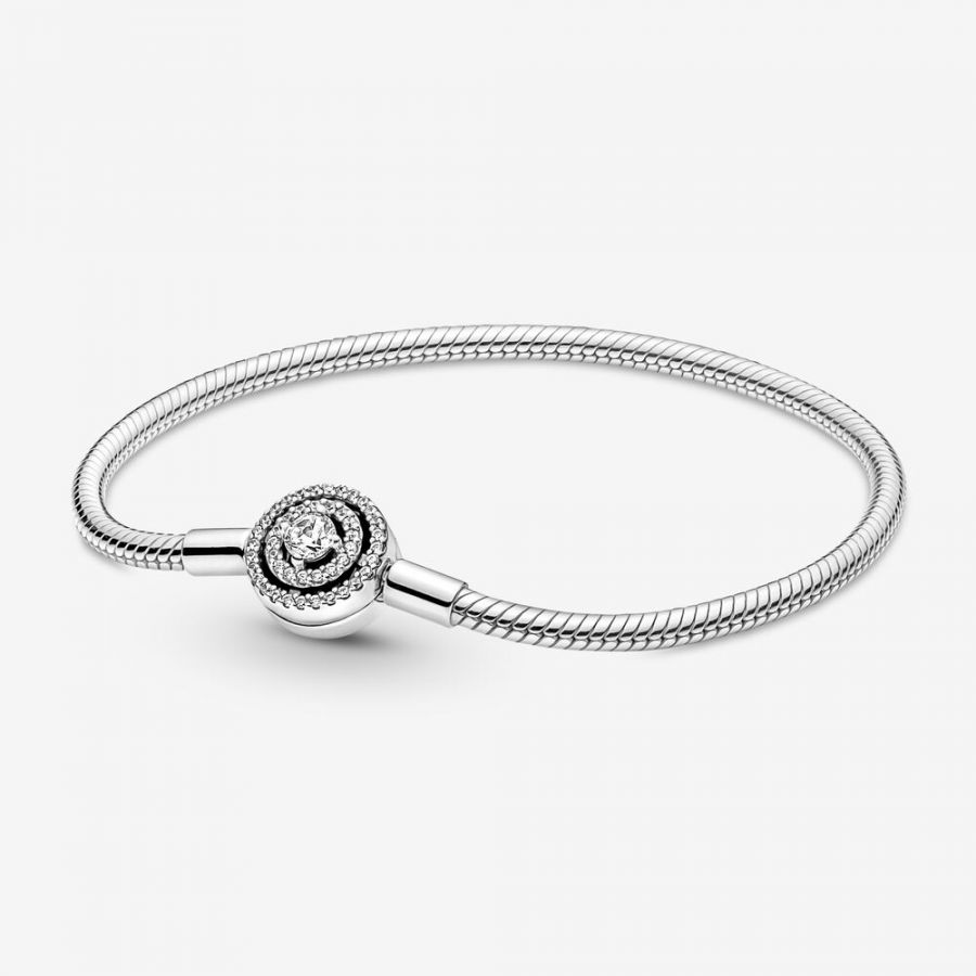 Schlangen-Gliederarmband Moments Strahlenkranz Silber Hauptbild