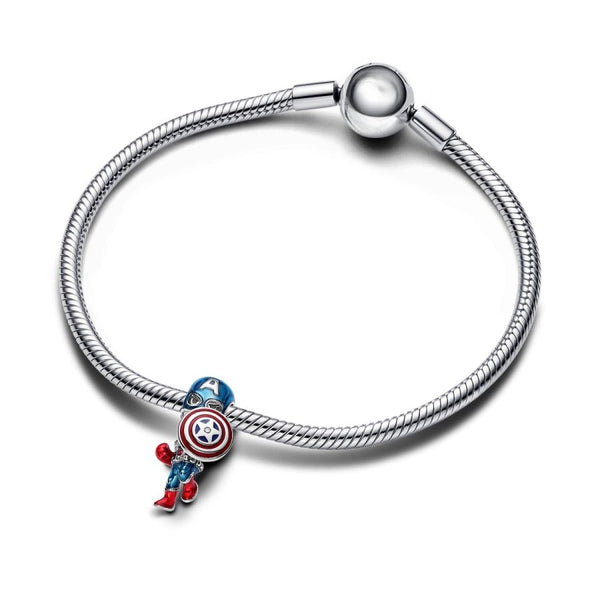 Charm The Avengers Captain America Silber