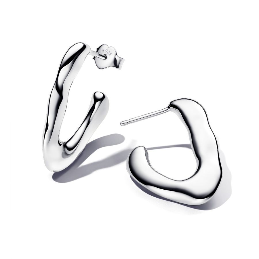 Essence Ohrringe Offene V-Form Silber Hauptbild