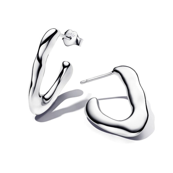 Essence Ohrringe Offene V-Form Silber