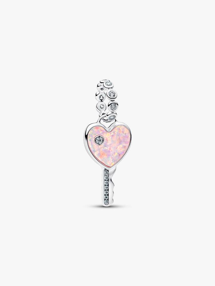 Schillernder Roter Schlüssel Charm-Anhänger Sterling-Silber Hauptbild