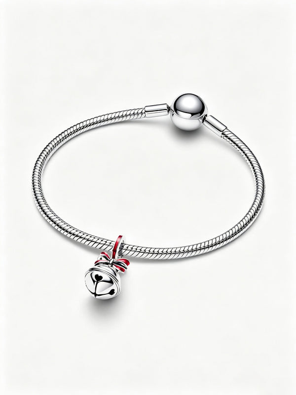 Weihnachtsglocke Charm-Anhänger Sterling-Silber