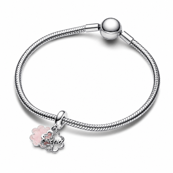 Charm-Anhänger Kleeblatt Freundschaft Sterling-Silber